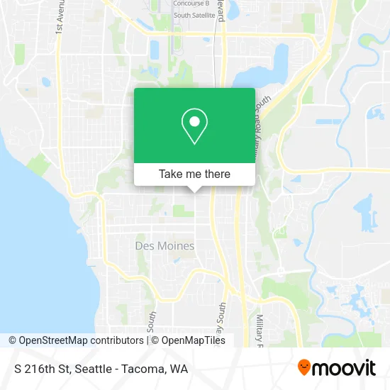 Mapa de S 216th St