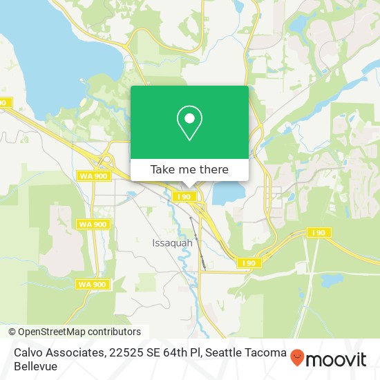 Calvo Associates, 22525 SE 64th Pl map