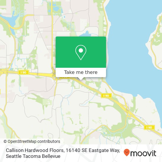 Mapa de Callison Hardwood Floors, 16140 SE Eastgate Way