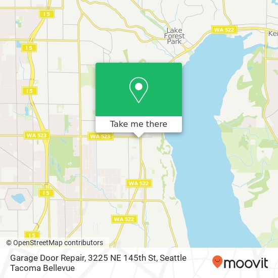 Garage Door Repair, 3225 NE 145th St map