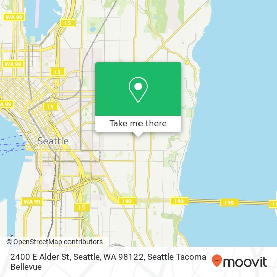Mapa de 2400 E Alder St, Seattle, WA 98122