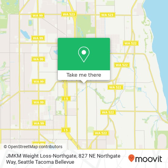 JMKM Weight Loss-Northgate, 827 NE Northgate Way map