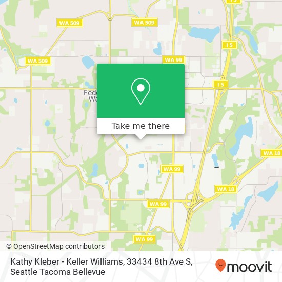 Mapa de Kathy Kleber - Keller Williams, 33434 8th Ave S