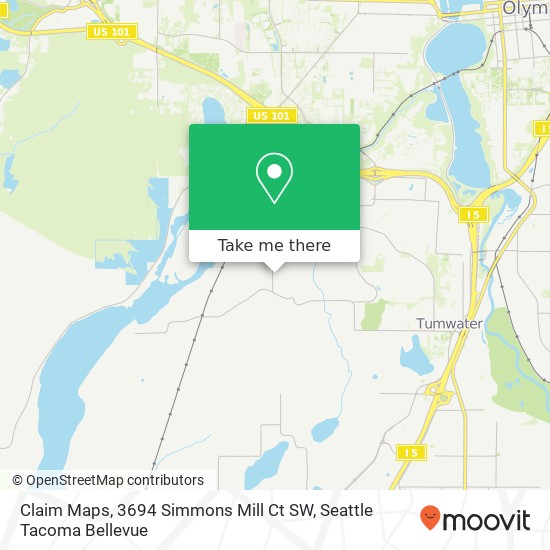 Claim Maps, 3694 Simmons Mill Ct SW map
