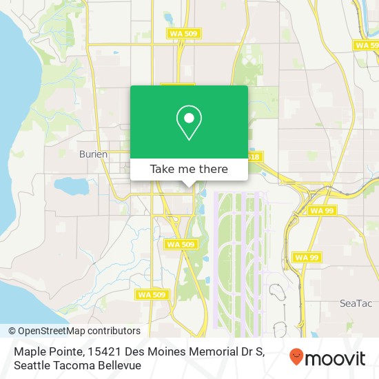 Maple Pointe, 15421 Des Moines Memorial Dr S map