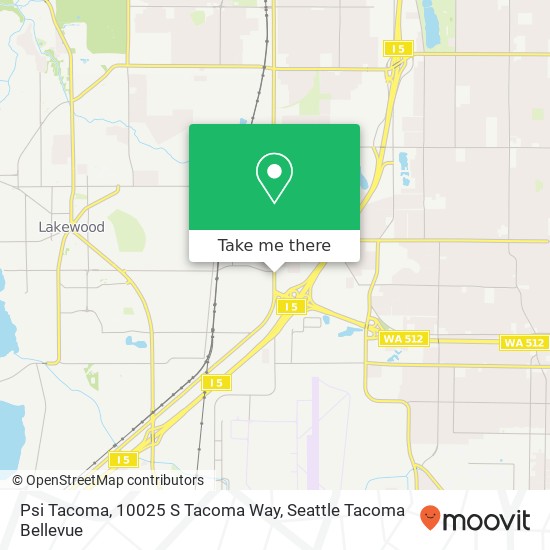 Psi Tacoma, 10025 S Tacoma Way map