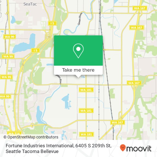 Mapa de Fortune Industries International, 6405 S 209th St