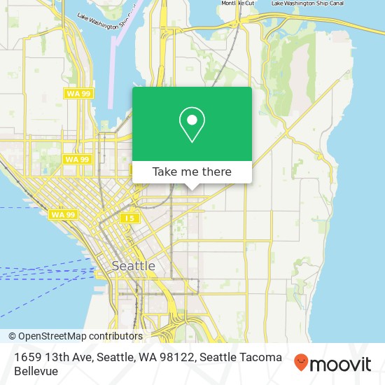 Mapa de 1659 13th Ave, Seattle, WA 98122