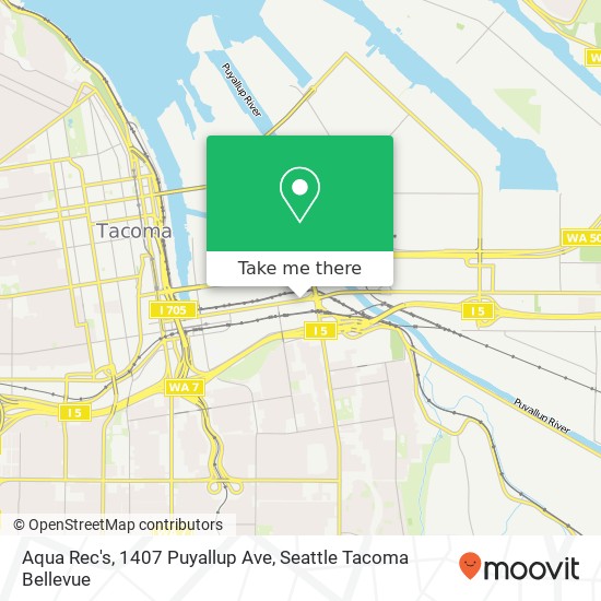 Aqua Rec's, 1407 Puyallup Ave map