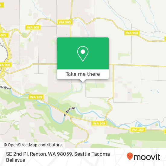 Mapa de SE 2nd Pl, Renton, WA 98059