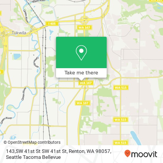 Mapa de 143,SW 41st St SW 41st St, Renton, WA 98057