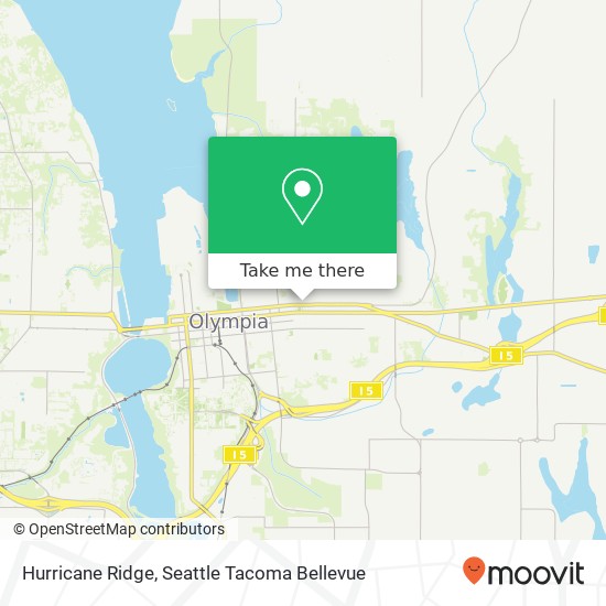 Mapa de Hurricane Ridge