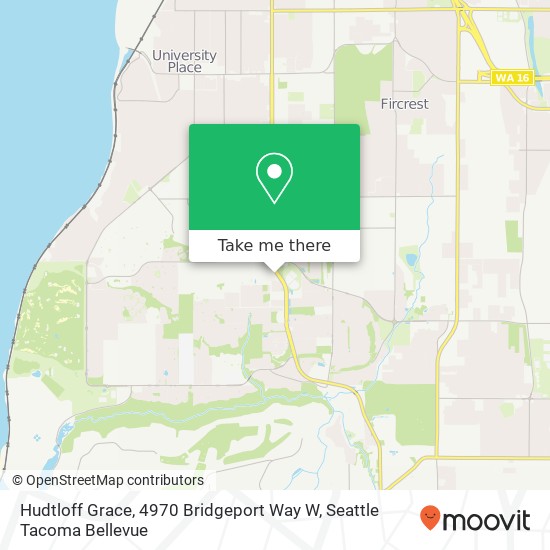 Hudtloff Grace, 4970 Bridgeport Way W map