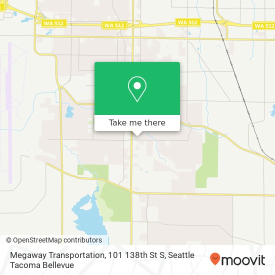 Mapa de Megaway Transportation, 101 138th St S