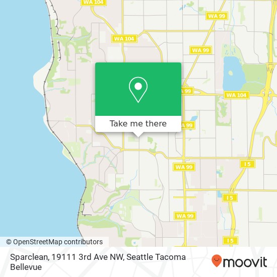 Mapa de Sparclean, 19111 3rd Ave NW