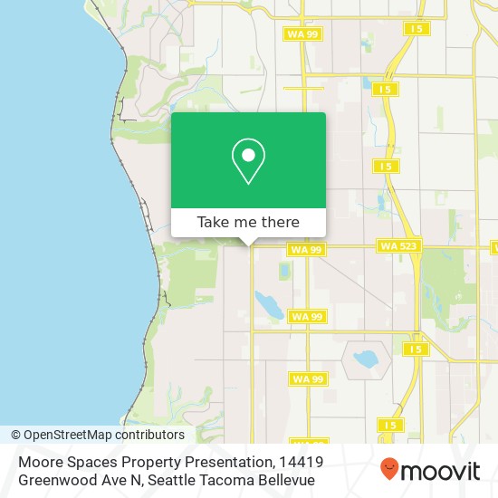 Mapa de Moore Spaces Property Presentation, 14419 Greenwood Ave N