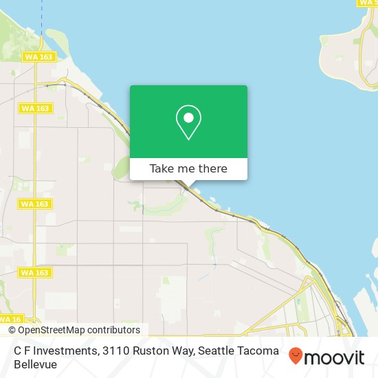 C F Investments, 3110 Ruston Way map