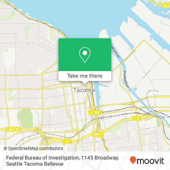 Federal Bureau of Investigation, 1145 Broadway map