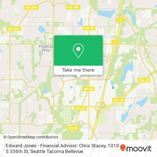 Mapa de Edward Jones - Financial Advisor: Chris Stacey, 1010 S 336th St