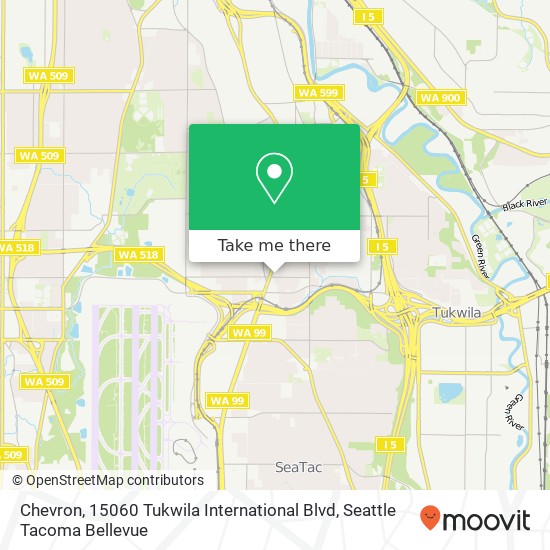 Chevron, 15060 Tukwila International Blvd map