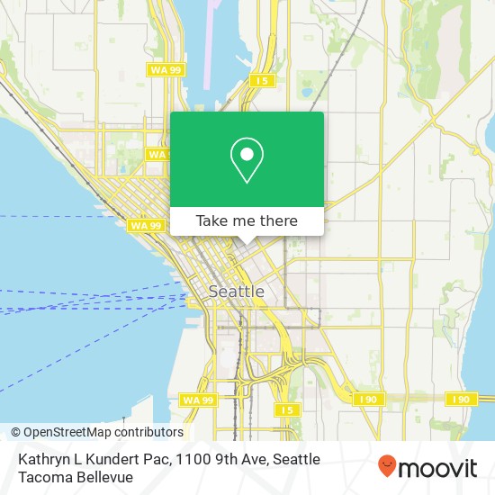 Mapa de Kathryn L Kundert Pac, 1100 9th Ave