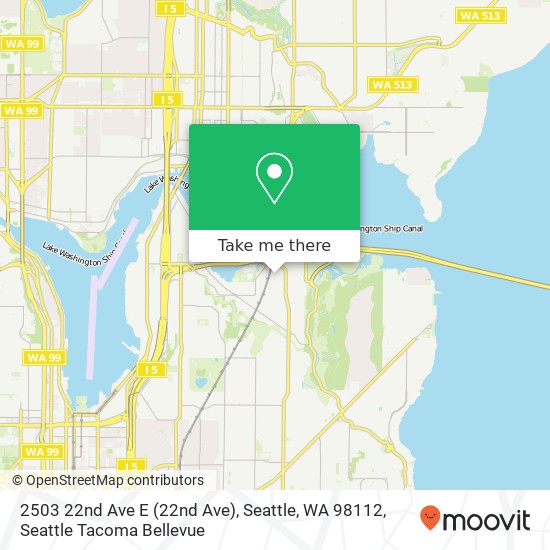 Mapa de 2503 22nd Ave E (22nd Ave), Seattle, WA 98112