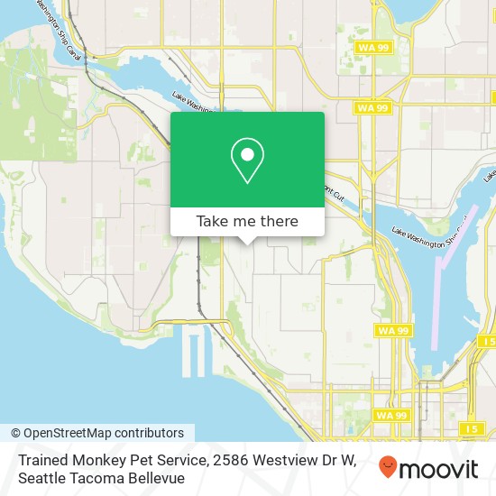 Trained Monkey Pet Service, 2586 Westview Dr W map