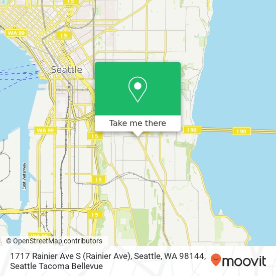 Mapa de 1717 Rainier Ave S (Rainier Ave), Seattle, WA 98144