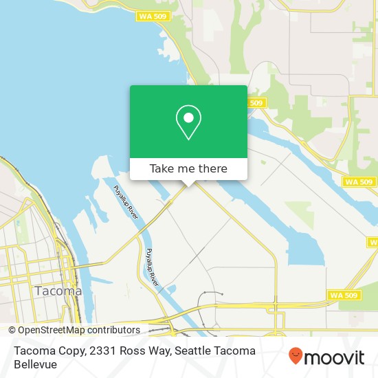 Tacoma Copy, 2331 Ross Way map