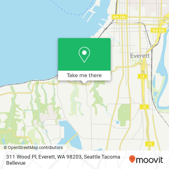 311 Wood Pl, Everett, WA 98203 map