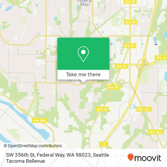 SW 356th St, Federal Way, WA 98023 map