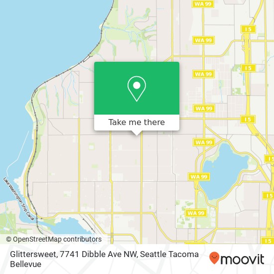 Mapa de Glittersweet, 7741 Dibble Ave NW