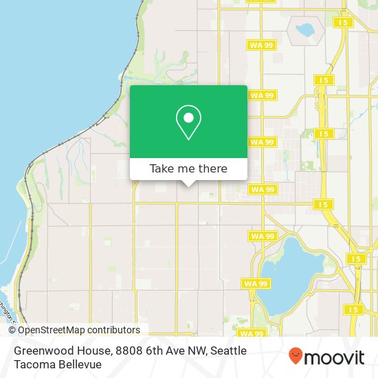 Mapa de Greenwood House, 8808 6th Ave NW