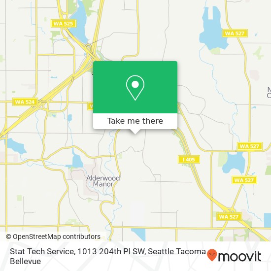 Stat Tech Service, 1013 204th Pl SW map