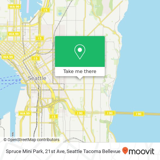 Spruce Mini Park, 21st Ave map