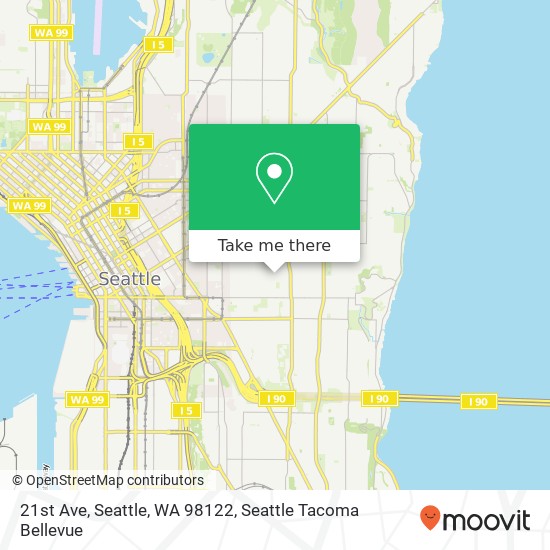 Mapa de 21st Ave, Seattle, WA 98122