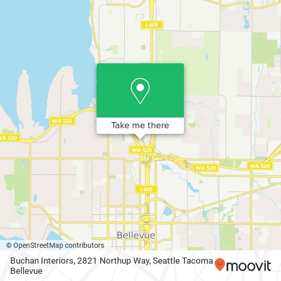 Buchan Interiors, 2821 Northup Way map