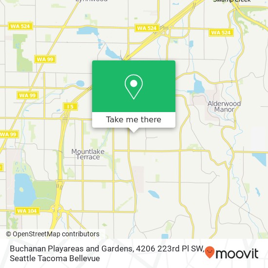 Mapa de Buchanan Playareas and Gardens, 4206 223rd Pl SW