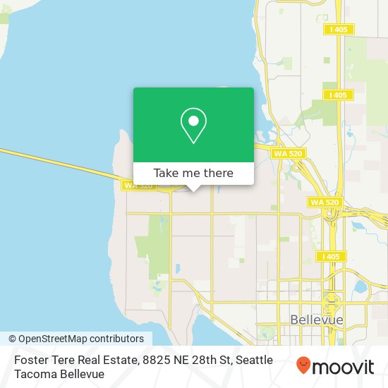 Mapa de Foster Tere Real Estate, 8825 NE 28th St