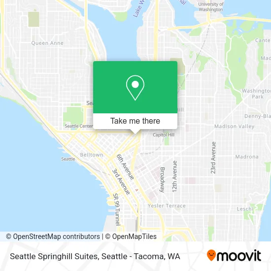 Mapa de Seattle Springhill Suites