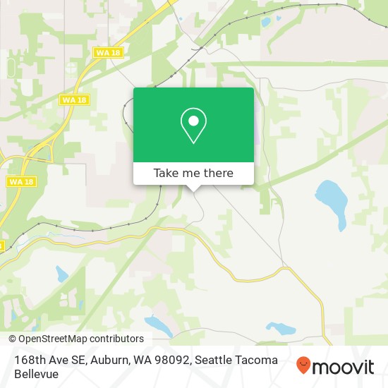 168th Ave SE, Auburn, WA 98092 map