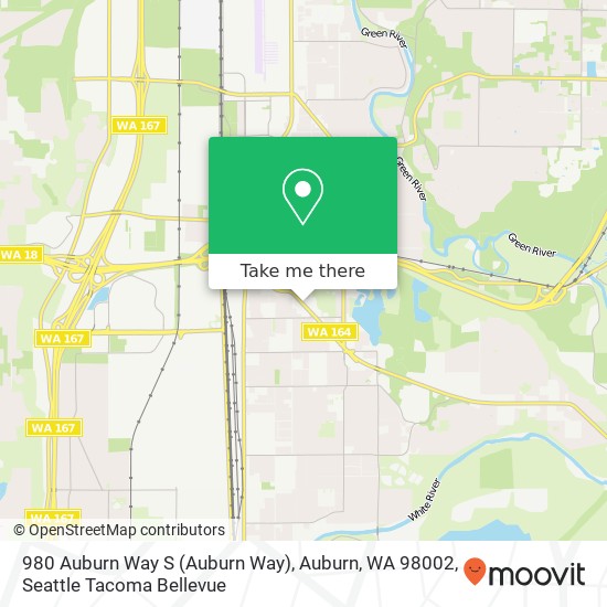 Mapa de 980 Auburn Way S (Auburn Way), Auburn, WA 98002