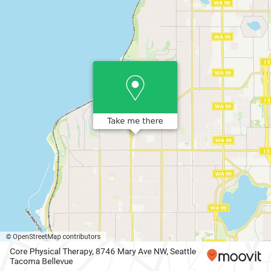 Mapa de Core Physical Therapy, 8746 Mary Ave NW