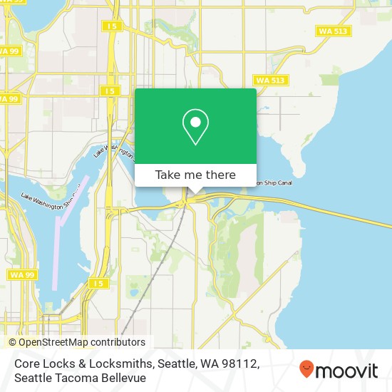 Mapa de Core Locks & Locksmiths, Seattle, WA 98112