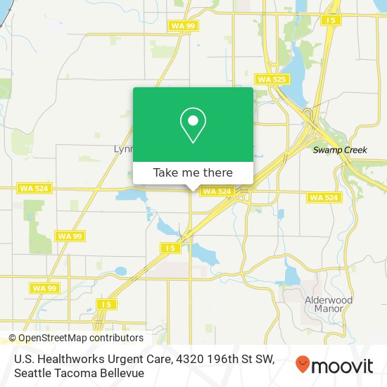 U.S. Healthworks Urgent Care, 4320 196th St SW map