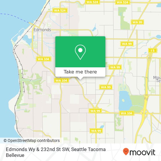 Edmonds Wy & 232nd St SW map