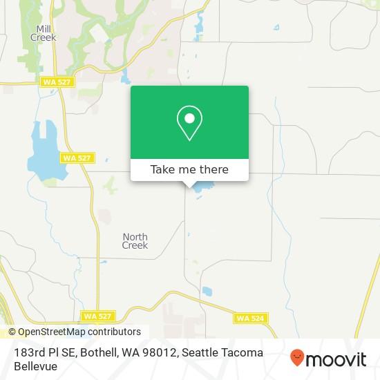 Mapa de 183rd Pl SE, Bothell, WA 98012