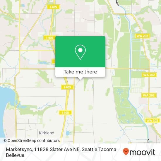 Mapa de Marketsync, 11828 Slater Ave NE