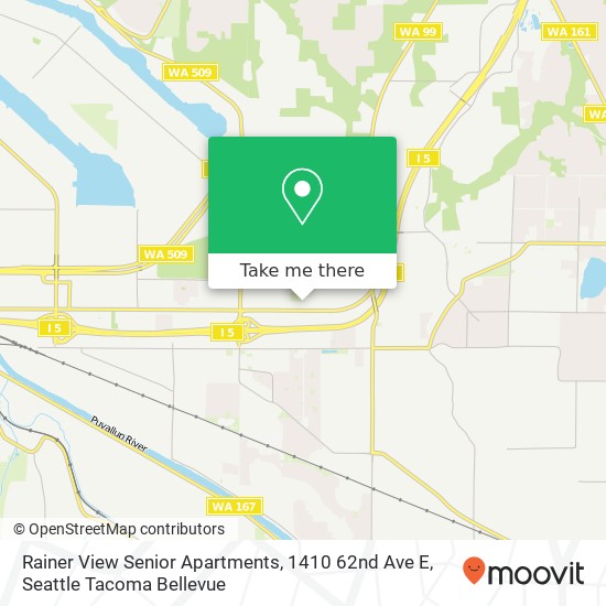 Mapa de Rainer View Senior Apartments, 1410 62nd Ave E