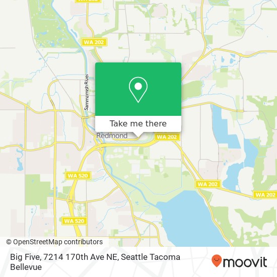 Mapa de Big Five, 7214 170th Ave NE